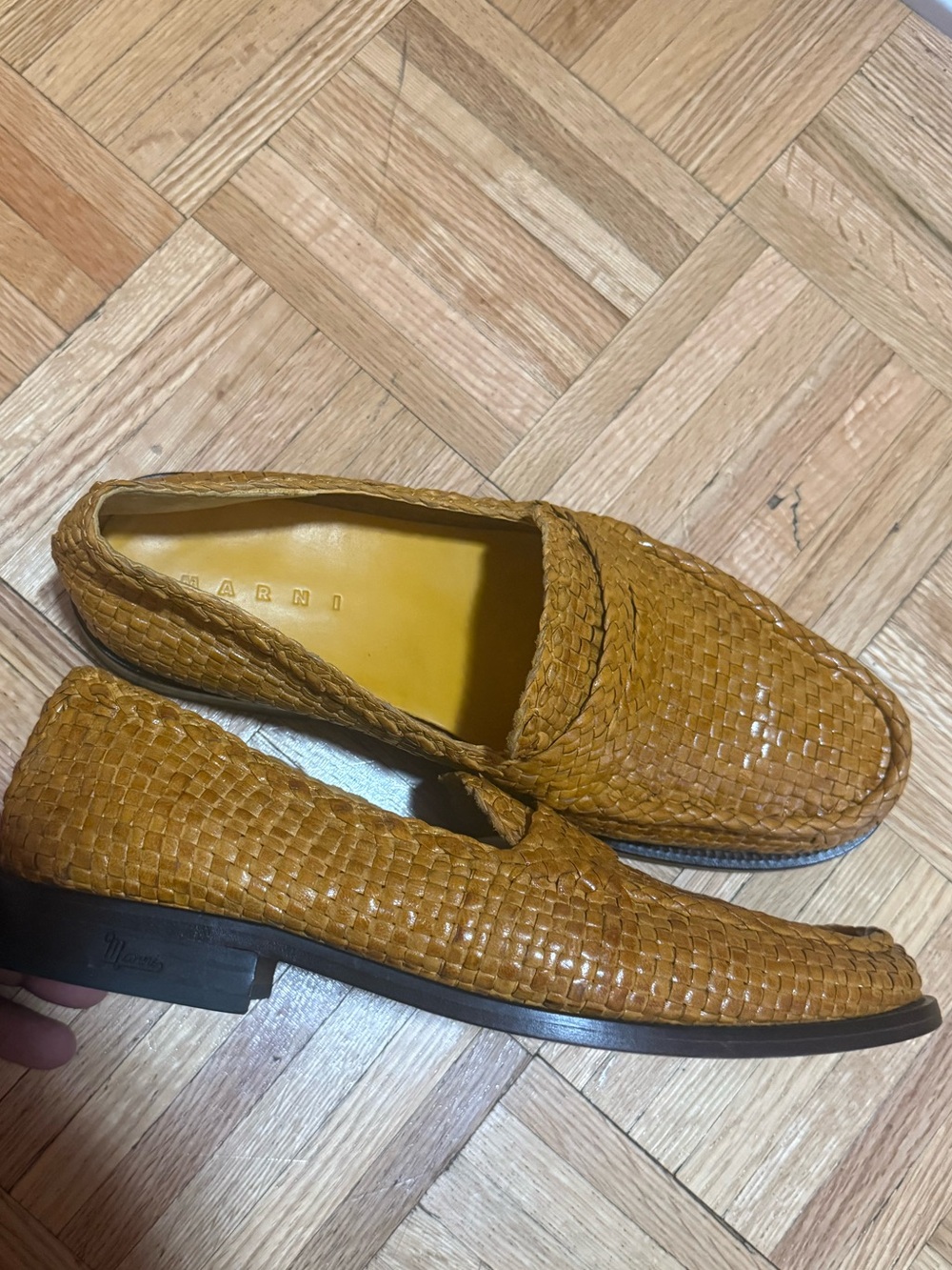 Authentic Mens Marni Woven leather loafer EUR 44